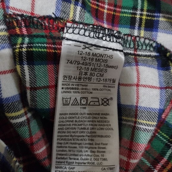 BABY GAP size 12-18 Months Toddler Dress Holiday Dress Baby Girl - Picture 6 of 10